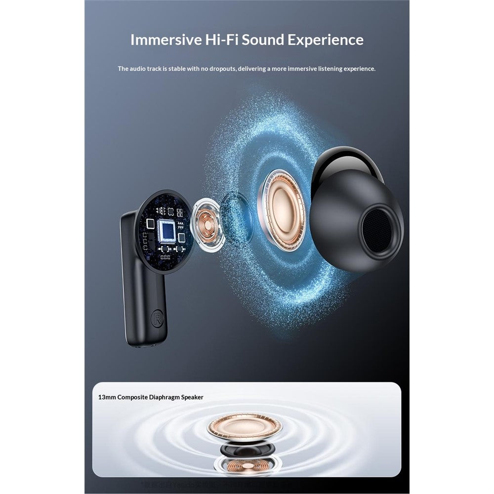 YESIDO TWS43 Bluetooth-compatible 6.0 Earbuds ANC ENC Noise Cancelling TWS Earphones for Music Call