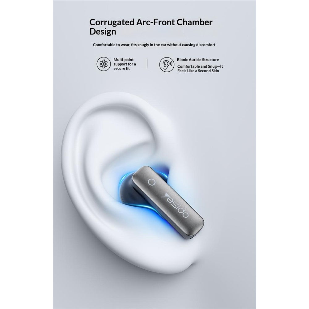 YESIDO TWS43 Bluetooth-compatible 6.0 Earbuds ANC ENC Noise Cancelling TWS Earphones for Music Call