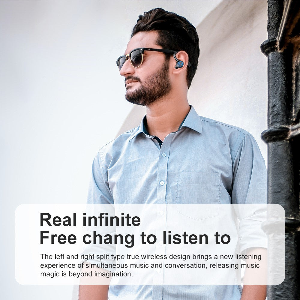 Q25 TWS Earbuds In-ear Wireless Headset Bluetooth-compatible 5.1 Earphone Waterproof Noise Reduction Design Sports Earhook Headphone