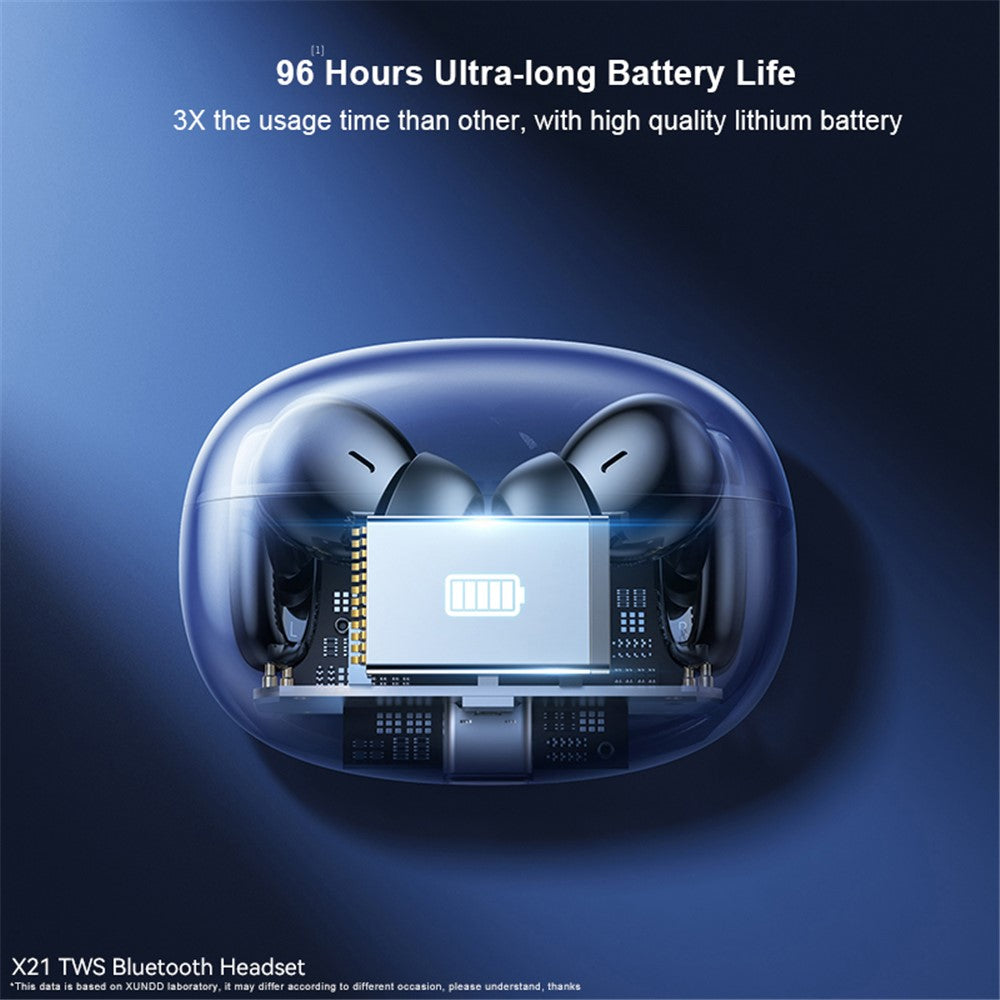 XUNDD X21 TWS Headphones V5.3 Bluetooth-compatible Earphones ENC Noise Reduction Wireless Earbuds