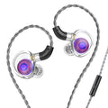 TRN Jellyfish Detachable 2.5+3.5+4.4mm Wired In-Ear Earphone HiFi Music Running Headset with Mic
