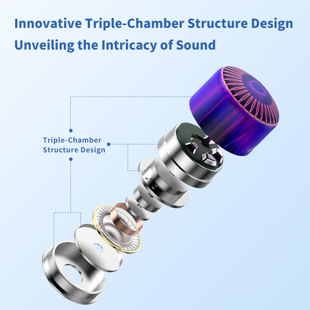 TRN Jellyfish Detachable 2.5+3.5+4.4mm Wired In-Ear Earphone HiFi Music Running Headset with Mic