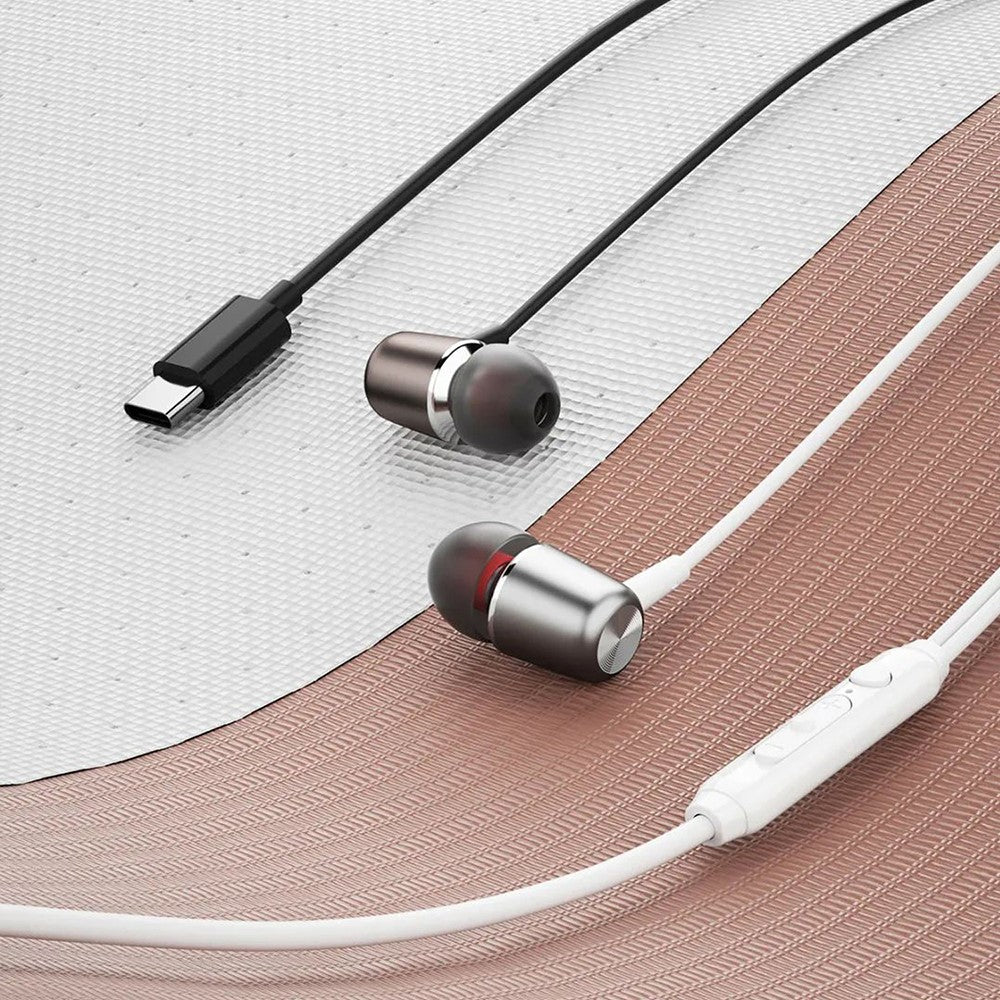 DUDAO X1ProT Type-C Wired In-Ear Earphones HiFi Sound Headphones for iPhone Huawei