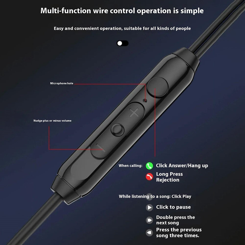 DUDAO X1ProT Type-C Wired In-Ear Earphones HiFi Sound Headphones for iPhone Huawei