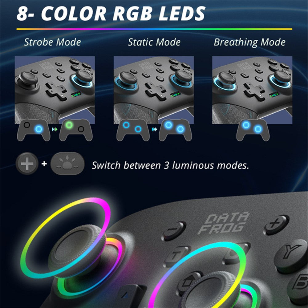 DATA FROG S80 Elite Edition Controller for Nintendo Switch / Switch Lite / OLED / PC Bluetooth-Compatible Gamepad