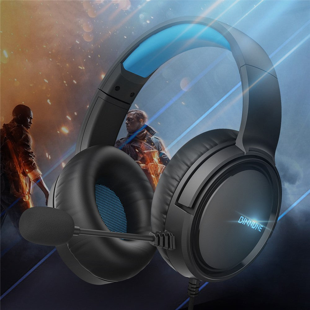 BINNUNE BG02 Gaming Headset 3.5mm Wired Headphones with Microphone For PC  /  Laptop  /  Desktop