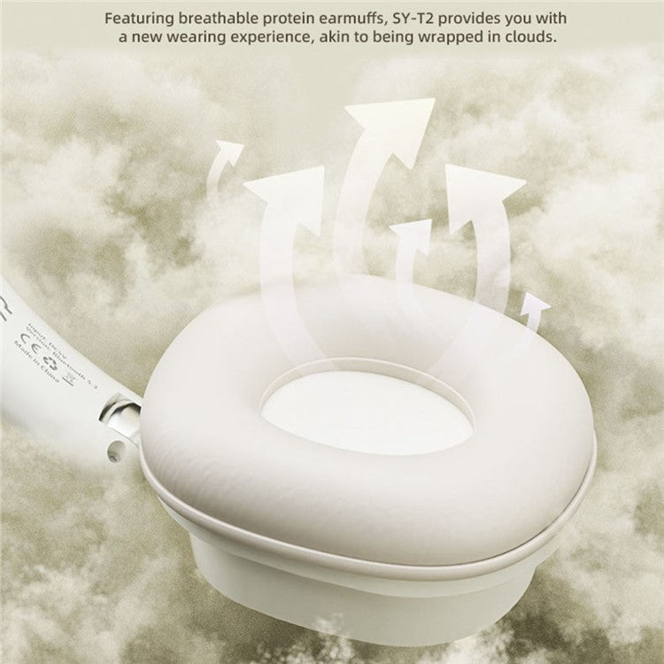 SY-T2 Wireless Over-Ear Bluetooth-compatible Headphone Foldable Headset with Built-In Noise Cancelling Microphon