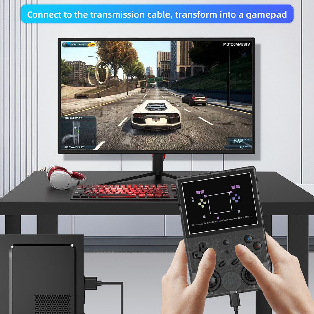 ANBERNIC RG353V 32GB Retro Gamepad Android 11 Linux Handheld Game Console with 3.5 Inch IPS Screen (without TF Card / Games)