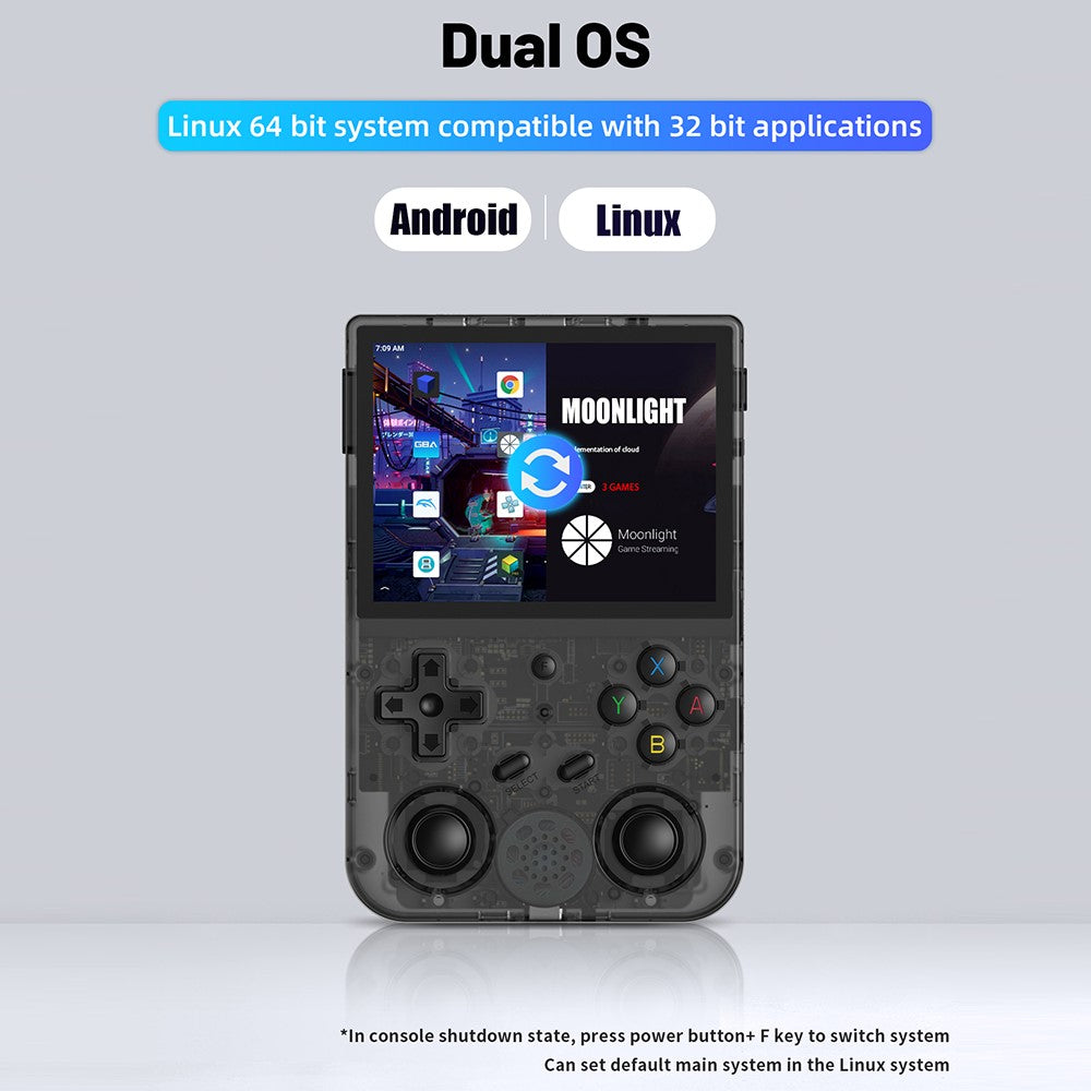 ANBERNIC RG353V 32GB Retro Gamepad Android 11 Linux Handheld Game Console with 3.5 Inch IPS Screen (without TF Card / Games)