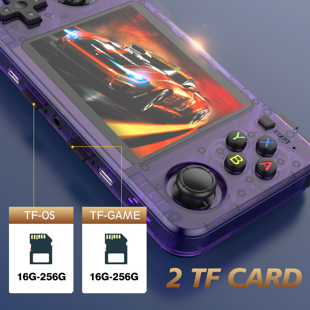 R36H Handheld Game Console 3.5 Inch IPS Screen Built in 128G Video Game Console, ARKOS System