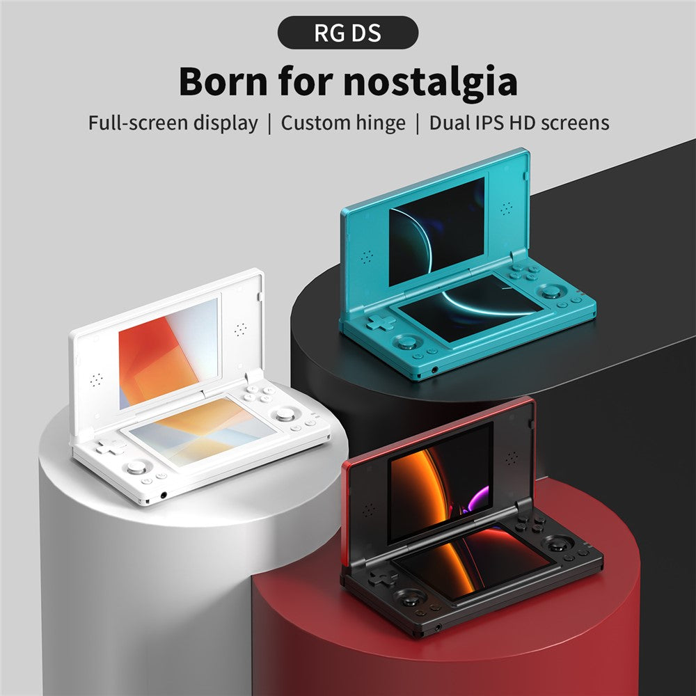 ANBERNIC 128G RG DS Handheld Game Console Retro Arcade Android Open Source Console with Dual IPS Screens
