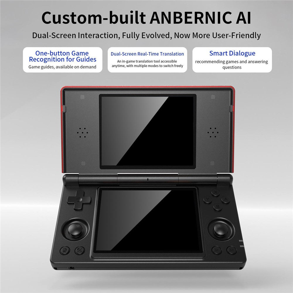ANBERNIC 128G RG DS Handheld Game Console Retro Arcade Android Open Source Console with Dual IPS Screens