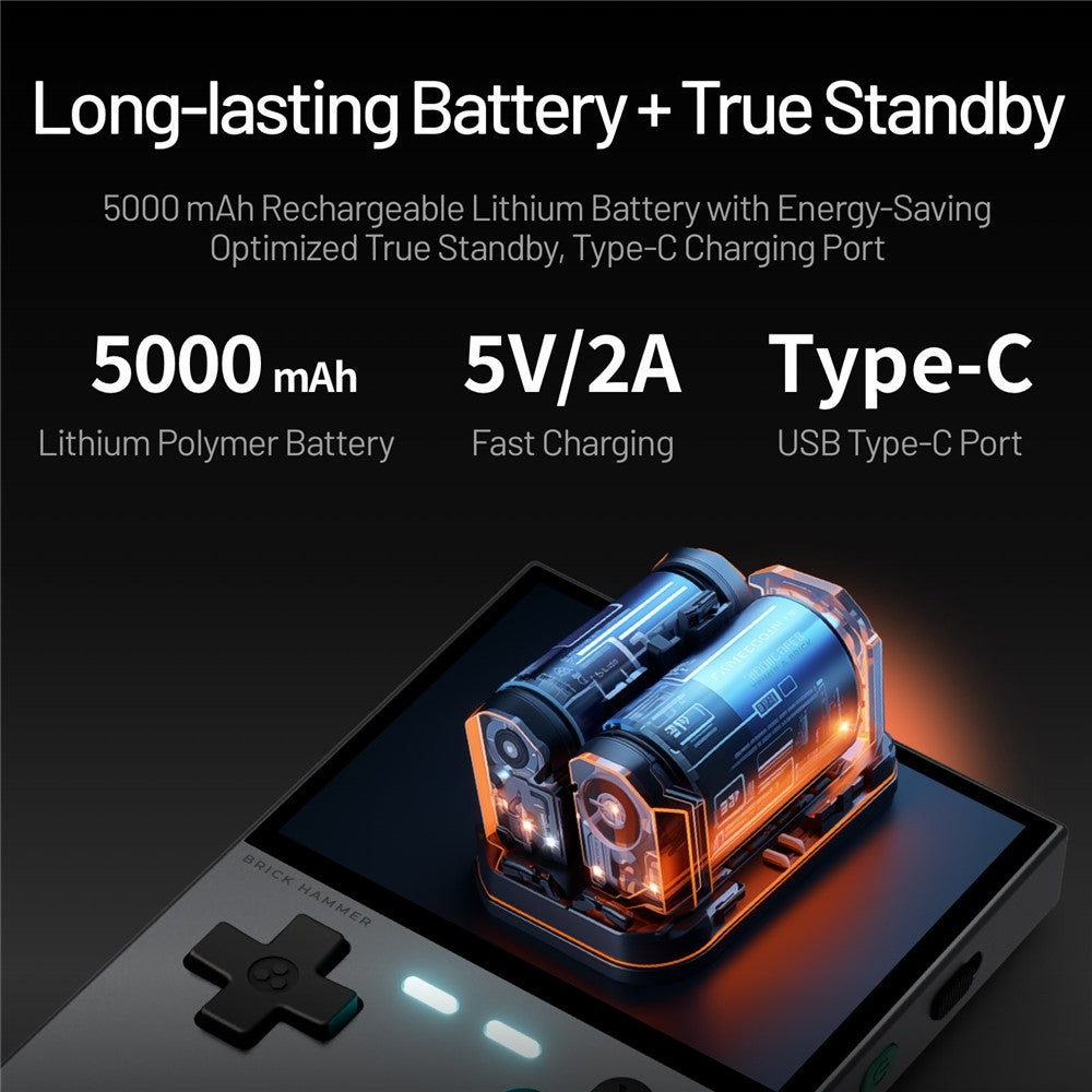 TRIMUI Brick Pro Handheld Game Console without TF Card Dual Hall Joysticks 3.95 inch IPS Screen Linux Retro Gamepad
