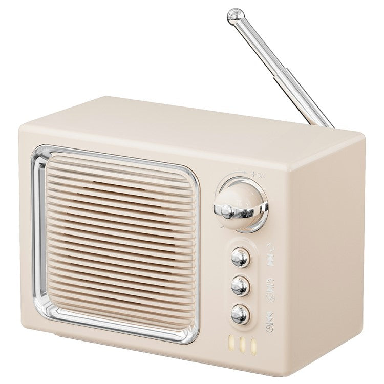 BT 5.0 White Noise Sleep Speaker Retro Mini TV Design Sound Box Wireless Music Player with FM Radi