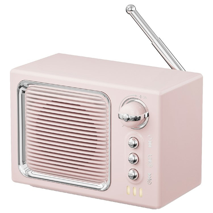 BT 5.0 White Noise Sleep Speaker Retro Mini TV Design Sound Box Wireless Music Player with FM Radi