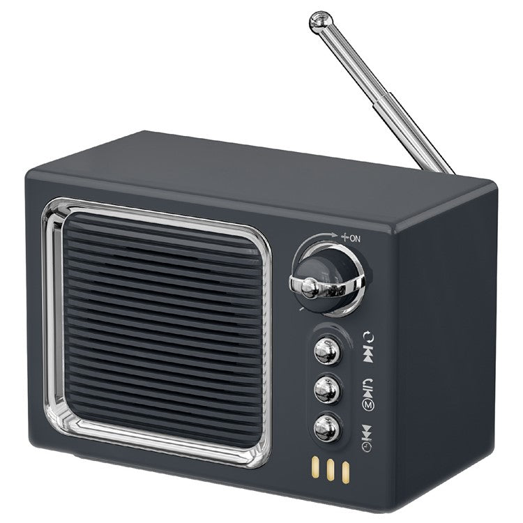BT 5.0 White Noise Sleep Speaker Retro Mini TV Design Sound Box Wireless Music Player with FM Radi