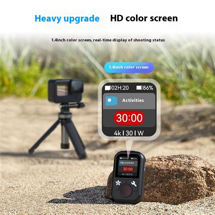 TELESIN S5-RMT-01-TGP For GoPro Hero 13 / 12 / 11 / 10 / 9 / 8 / GoPro MAX Remote Control Bluetooth-Compatible Color Screen Controller