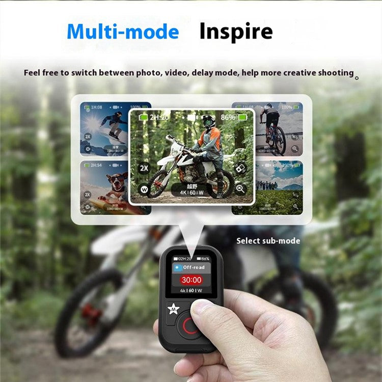 TELESIN S5-RMT-01-TGP For GoPro Hero 13 / 12 / 11 / 10 / 9 / 8 / GoPro MAX Remote Control Bluetooth-Compatible Color Screen Controller