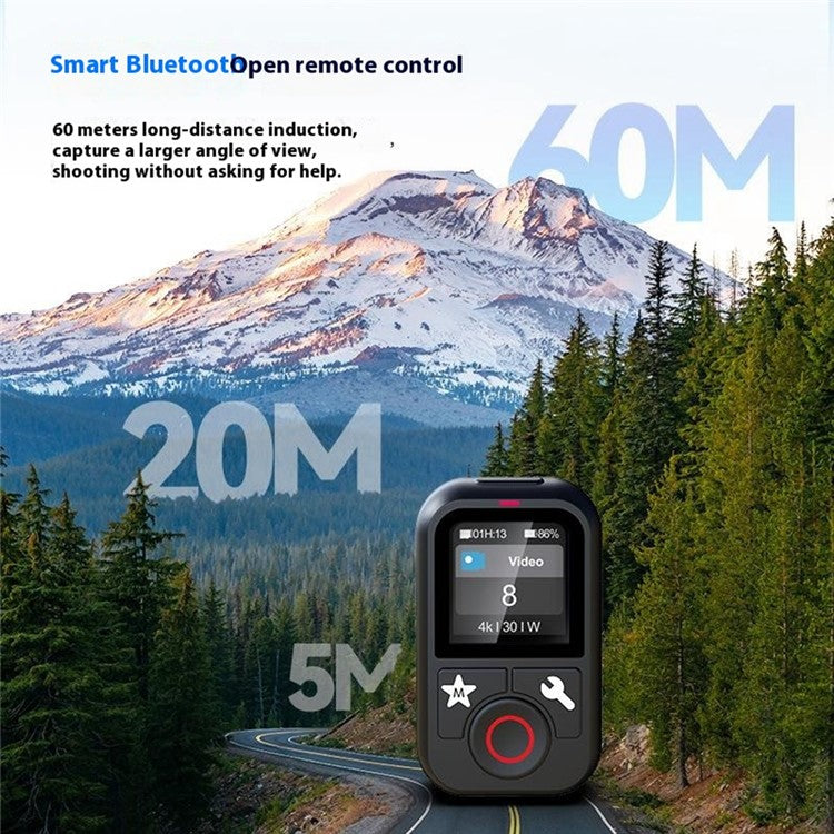 TELESIN S5-RMT-01-TGP For GoPro Hero 13 / 12 / 11 / 10 / 9 / 8 / GoPro MAX Remote Control Bluetooth-Compatible Color Screen Controller