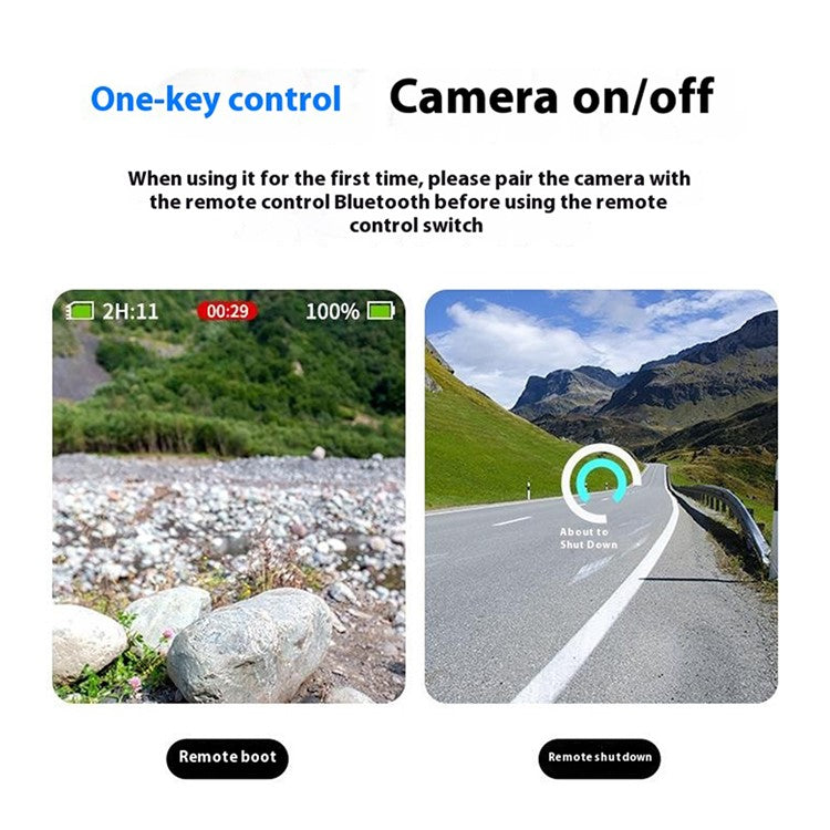 TELESIN S5-RMT-01-TGP For GoPro Hero 13 / 12 / 11 / 10 / 9 / 8 / GoPro MAX Remote Control Bluetooth-Compatible Color Screen Controller