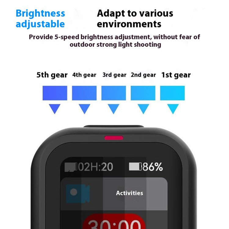 TELESIN S5-RMT-01-TGP For GoPro Hero 13 / 12 / 11 / 10 / 9 / 8 / GoPro MAX Remote Control Bluetooth-Compatible Color Screen Controller