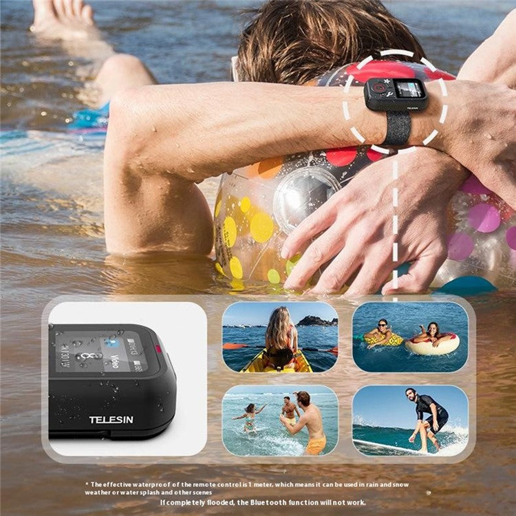 TELESIN S5-RMT-01-TGP For GoPro Hero 13 / 12 / 11 / 10 / 9 / 8 / GoPro MAX Remote Control Bluetooth-Compatible Color Screen Controller