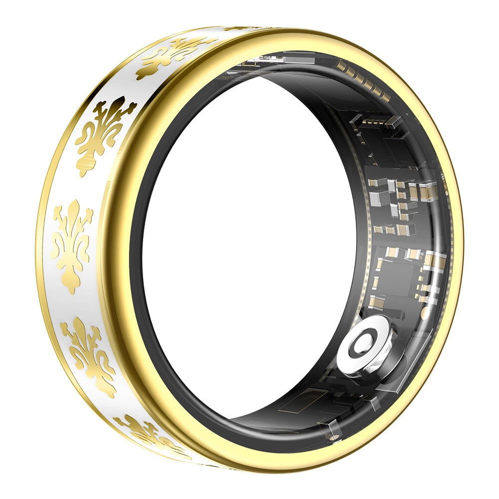 SY03 Smart Ring Health Monitoring Enamel Multi-function Fitness Tracker Finger Ring with Charging Case