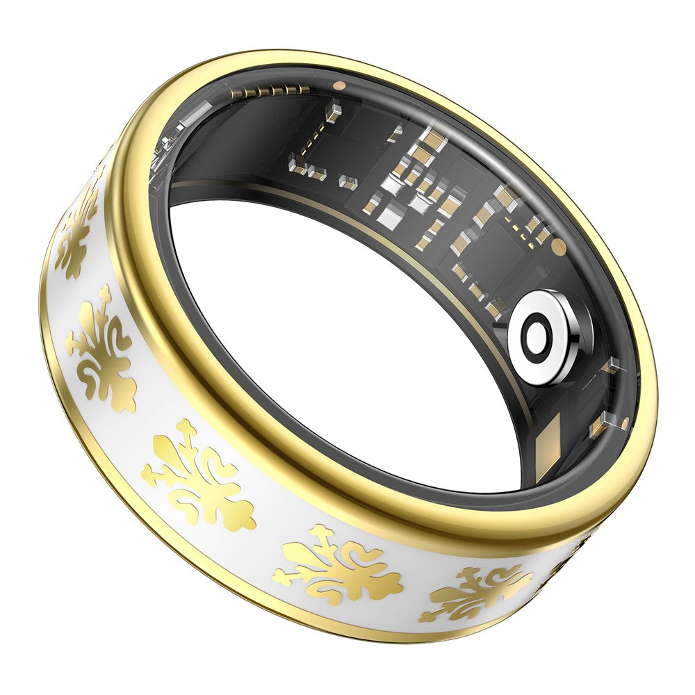 SY03 Smart Ring Health Monitoring Enamel Multi-function Fitness Tracker Finger Ring with Charging Case