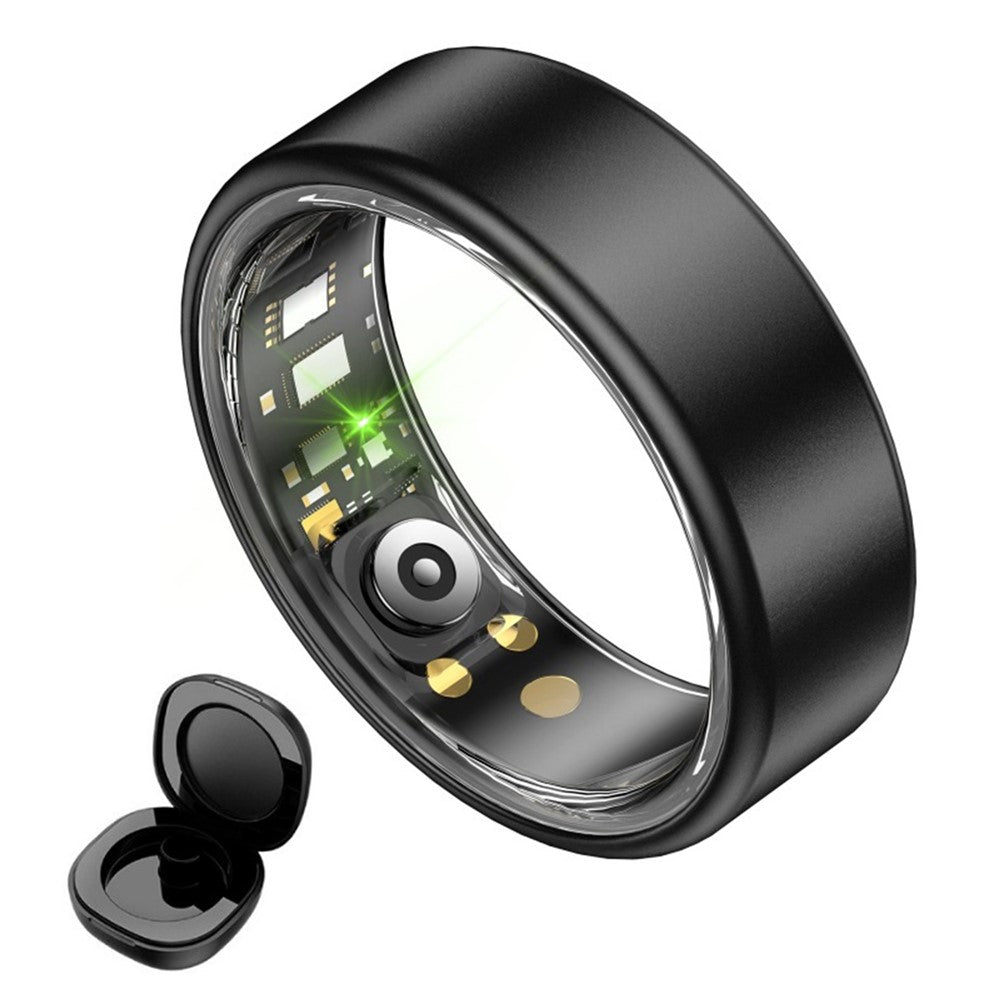 R88 Smart Ring Sleep Heart Rate Blood Oxygen Monitor Fitness Tracker with Charging Case