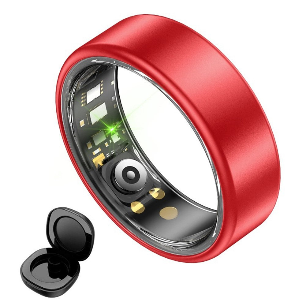R88 Smart Ring Sleep Heart Rate Blood Oxygen Monitor Fitness Tracker with Charging Case