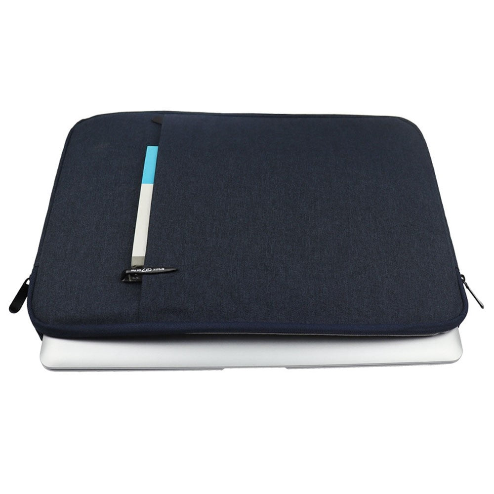 QY-C016 Shockproof Sleeve Bag with Outer Pouch for 14-inch Laptops Portable Carry Case Anti-Scratch Storage Bag