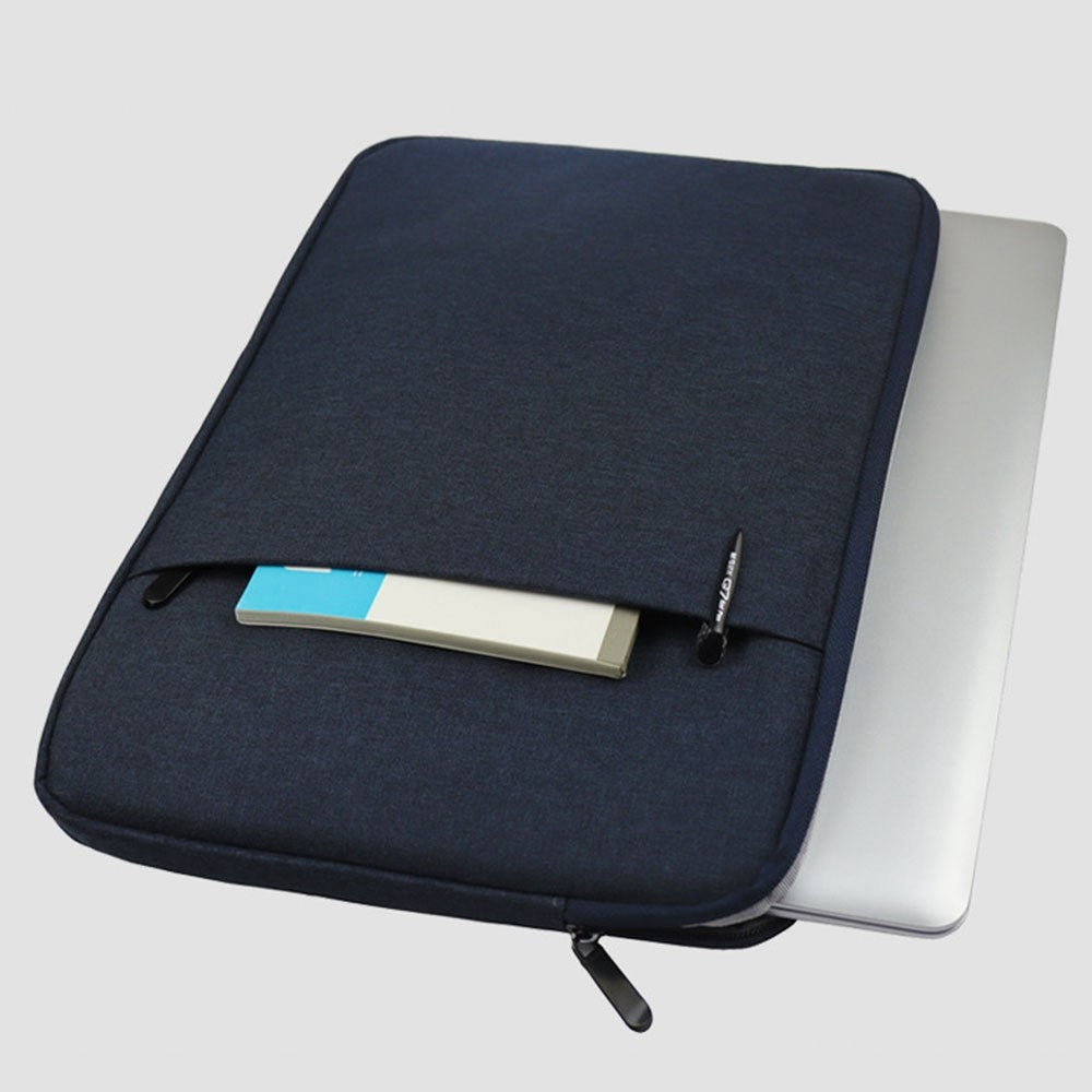 QY-C016 Shockproof Sleeve Bag with Outer Pouch for 14-inch Laptops Portable Carry Case Anti-Scratch Storage Bag
