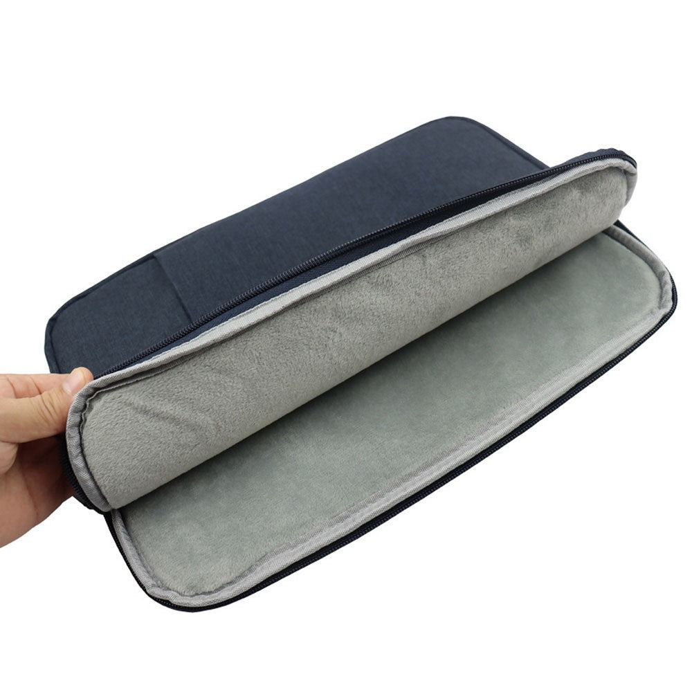 QY-C016 Shockproof Sleeve Bag with Outer Pouch for 14-inch Laptops Portable Carry Case Anti-Scratch Storage Bag