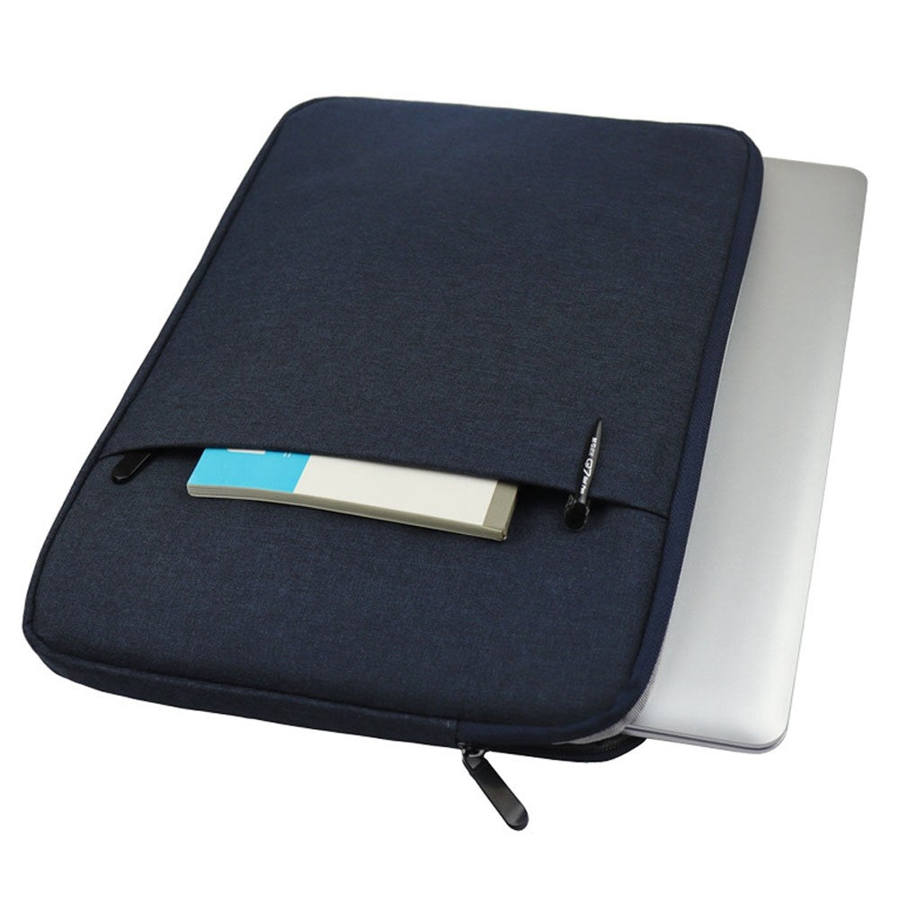 QY-C016 Shockproof Sleeve Bag with Outer Pouch for 14-inch Laptops Portable Carry Case Anti-Scratch Storage Bag