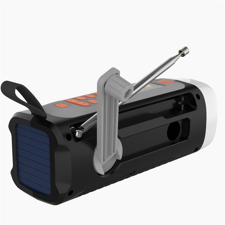 LR-7A 4500mAh Utomhuscamping AM / FM / SW Handvev Solar Radio trådlös högtalare