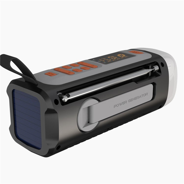 LR-7A 4500mAh Utomhuscamping AM / FM / SW Handvev Solar Radio trådlös högtalare