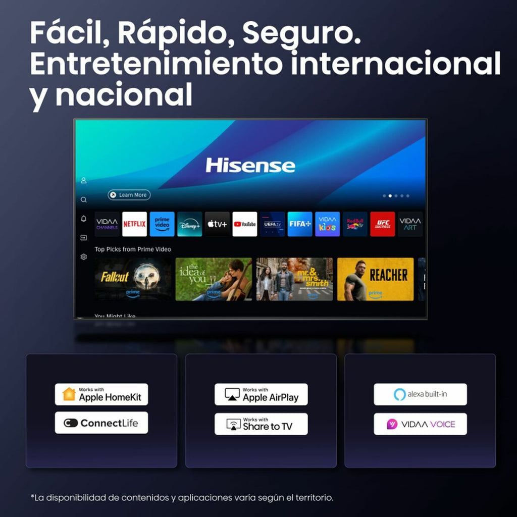 Hisense Smart Tv Hisense 43A6Q 43" 4K Ultra Hd Led Hdr D-Led