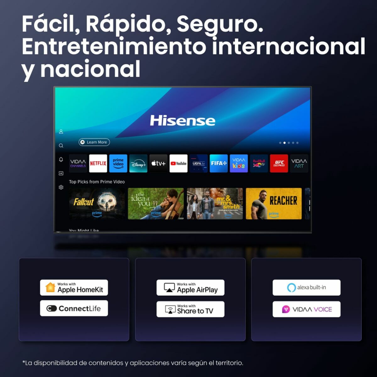 Hisense Smart Tv Hisense 43A6Q 43" 4K Ultra Hd Led Hdr D-Led