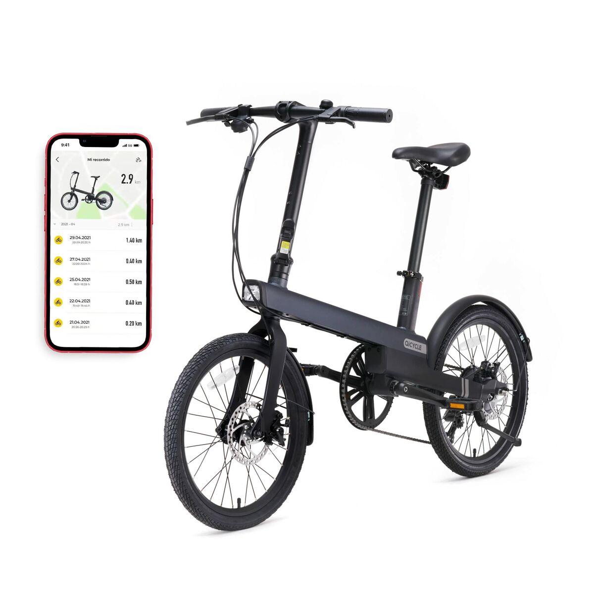 Elcykel Xiaomi QiCycle C2 20" 250W Svart