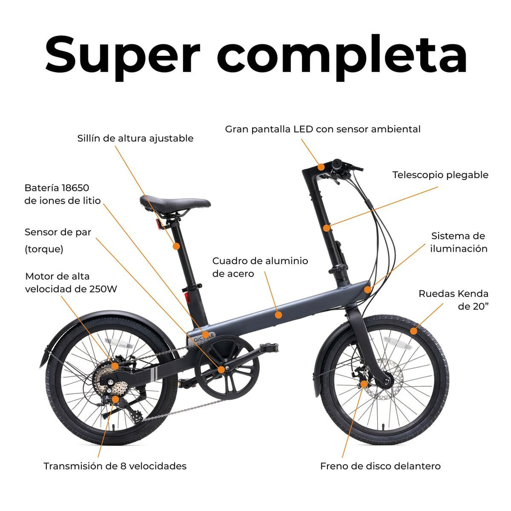 Elcykel Xiaomi QiCycle C2 20" 250W Svart