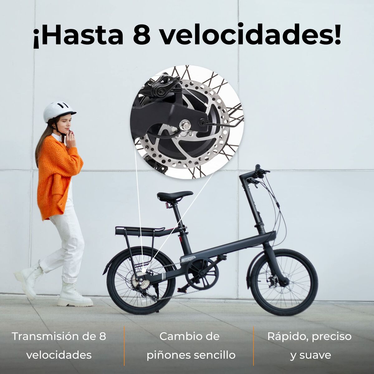 Elcykel Xiaomi QiCycle C2 20" 250W Svart