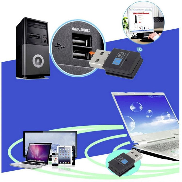 300M Mini USB WiFi Adapter Wireless LAN Network Card Adapter