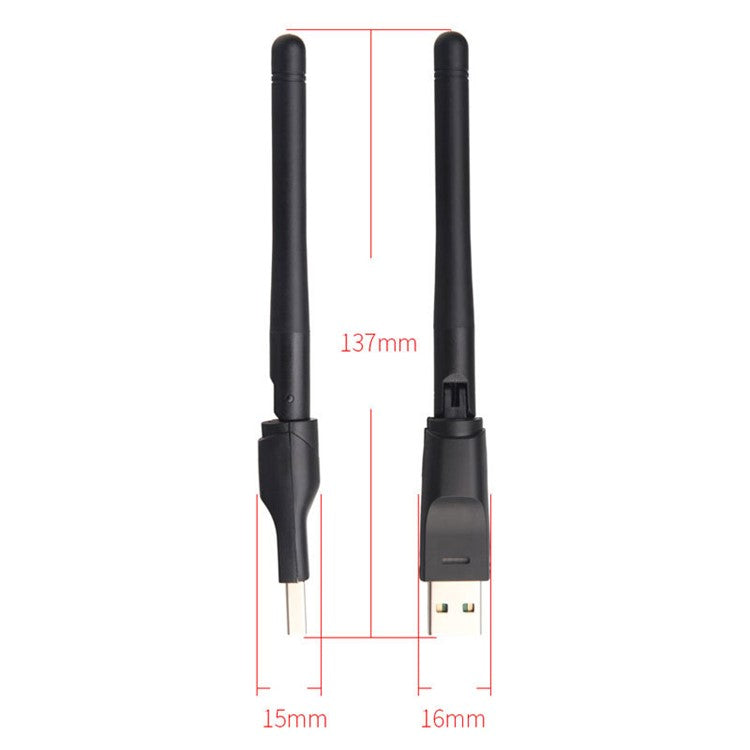 5370 Portable Wireless USB WiFi Adapter with External Antenna