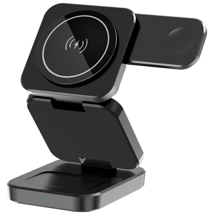 A390 3-i-1 15W Snabbladdning Magnetisk Trådlös Laddare