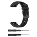 22mm Silicone Watch Band for Garmin Fenix 5 / Forerunner 935 945 / Quatix 5 / Quatix 5 Sapphire / Approach S60 Twill Texture Wrist Strap