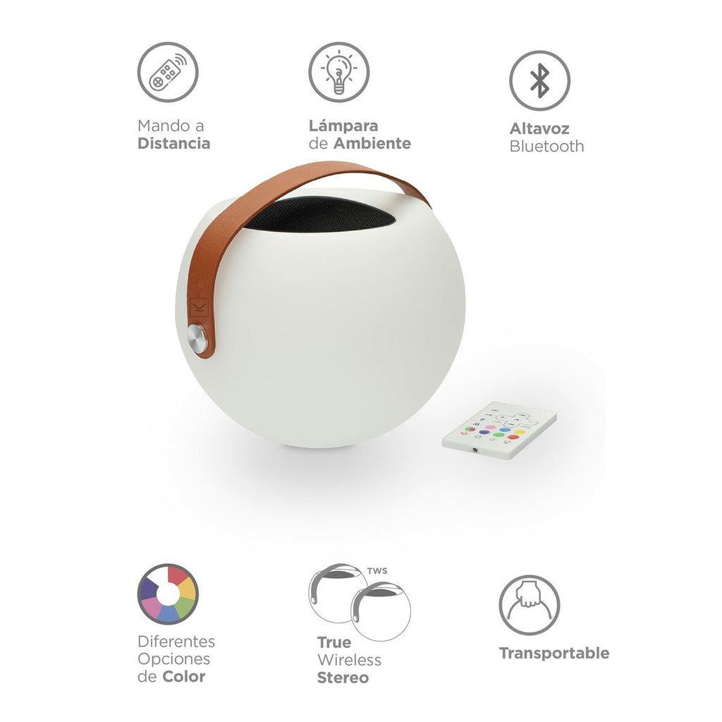 Bluetooth-högtalare med LED-ljus KSIX Bubble White 5 W Bärbar