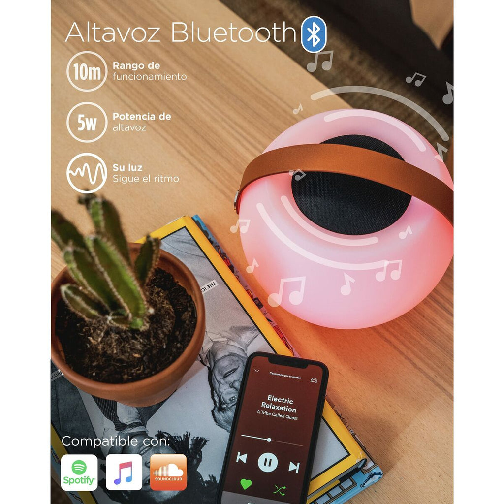Bluetooth-högtalare med LED-ljus KSIX Bubble White 5 W Bärbar