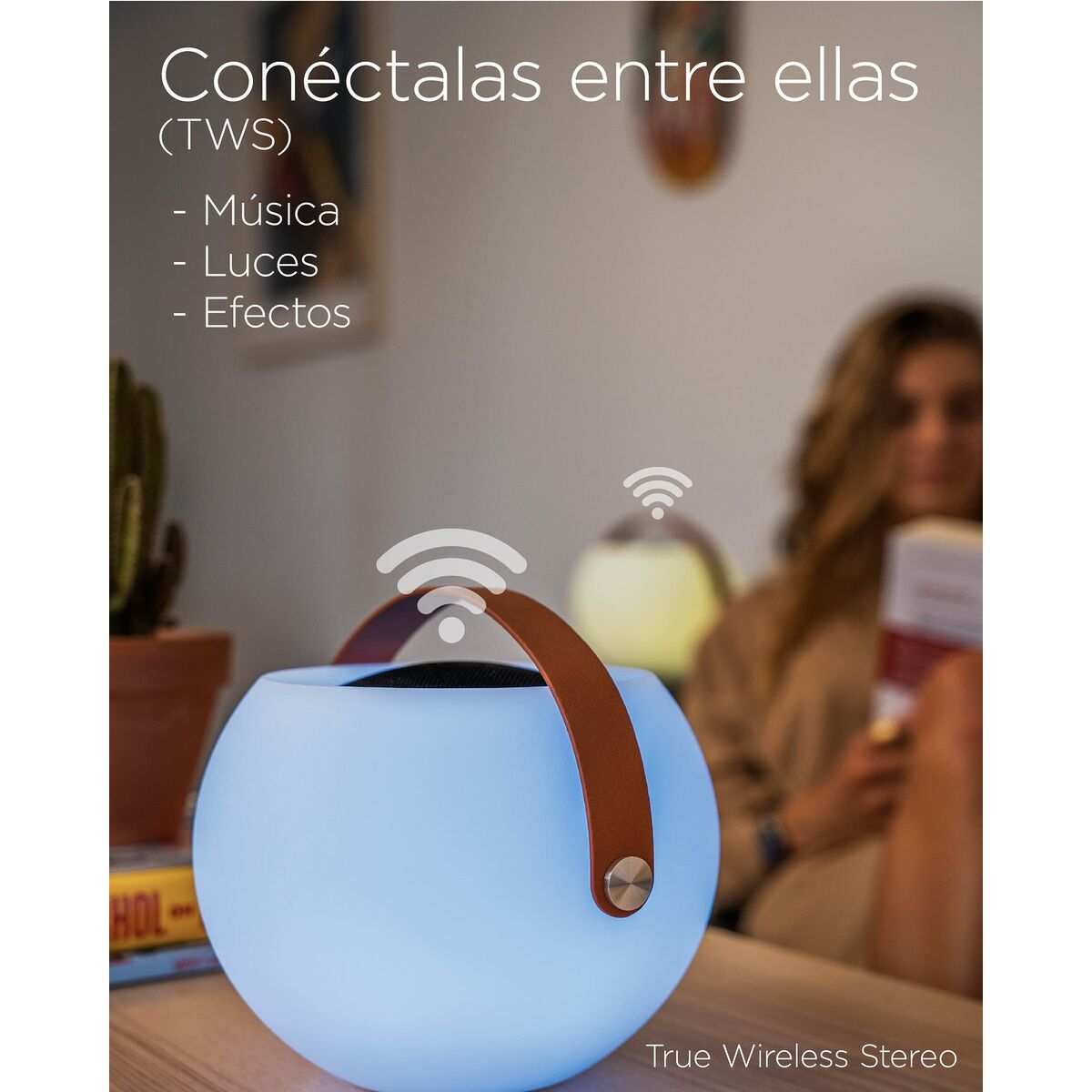 Bluetooth-högtalare med LED-ljus KSIX Bubble White 5 W Bärbar