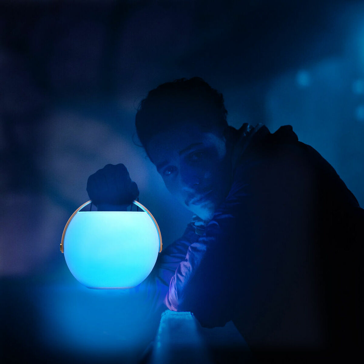 Bluetooth-högtalare med LED-ljus KSIX Bubble White 5 W Bärbar