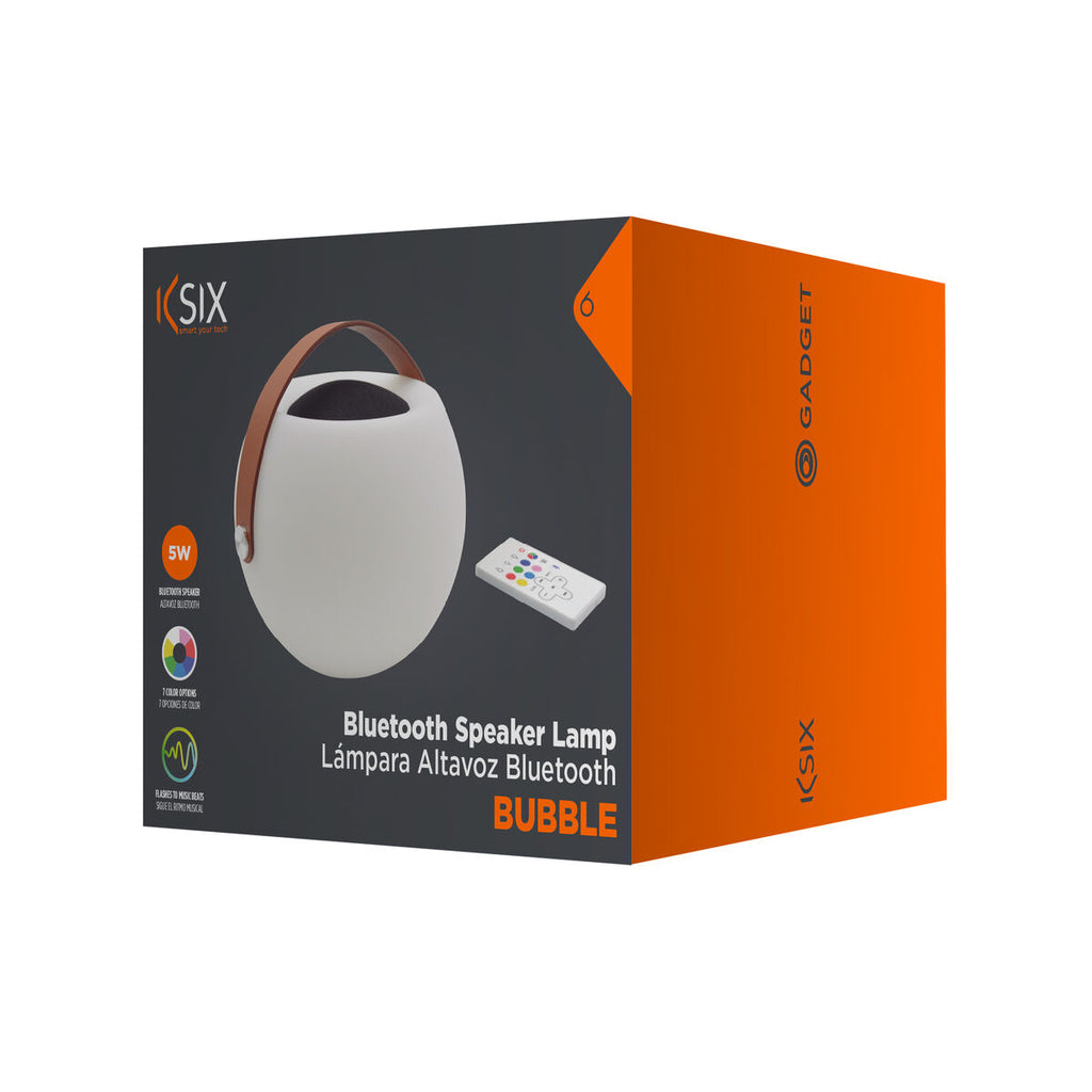 Bluetooth-högtalare med LED-ljus KSIX Bubble White 5 W Bärbar